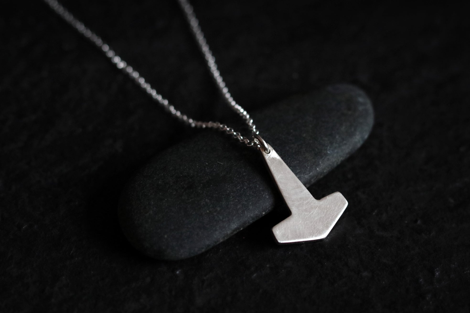 Petite Thor's Hammer - Sterling Silver Necklace